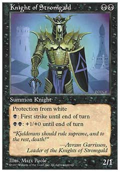Knight of Stromgald (5th Edition) Heavy Play