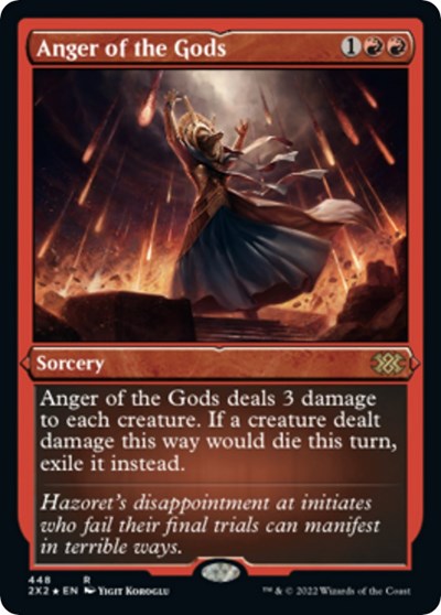 Anger of the Gods (Foil Etched) (Double Masters 2022) Near Mint Foil