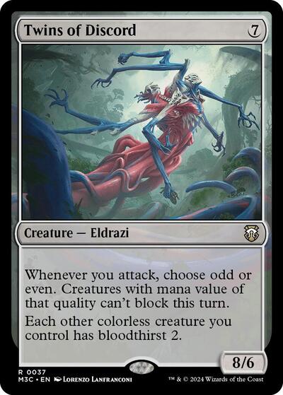 Twins of Discord (Ripple Foil) (Commander: Modern Horizons 3) Light Play Foil