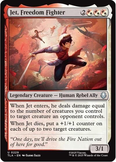 Jet, Freedom Fighter (Avatar: The Last Airbender) Near Mint Foil