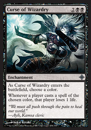 Curse of Wizardry (Rise of the Eldrazi) Medium Play Foil