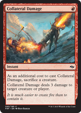 Collateral Damage (Fate Reforged) Light Play Foil