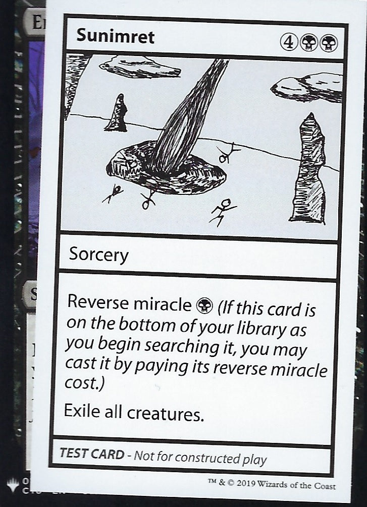 Sunimret (Mystery Booster Test Print) Light Play