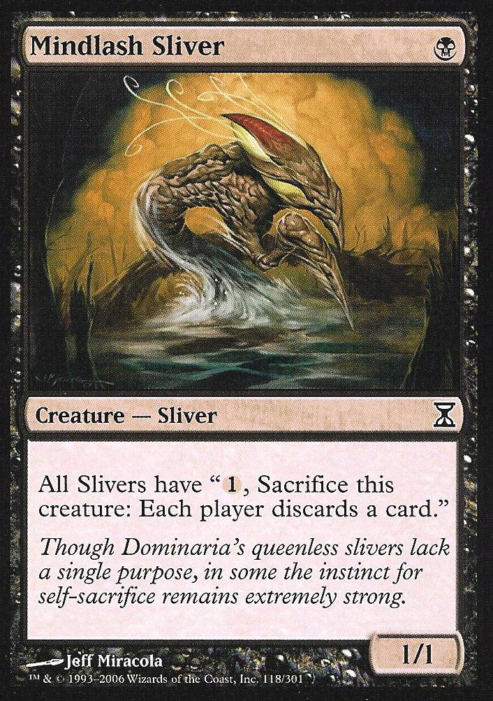 Mindlash Sliver (Time Spiral) Damaged / Poor Foil