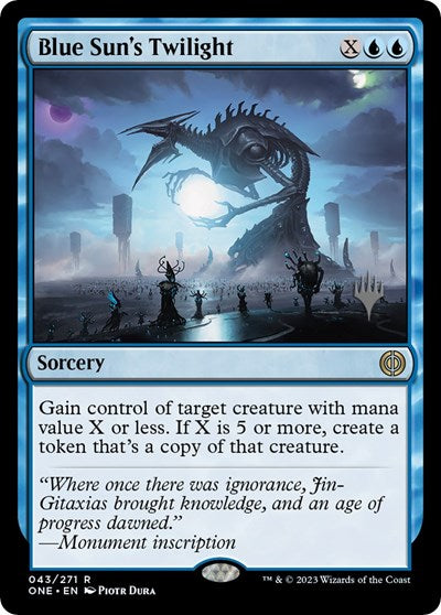 Blue Sun's Twilight (Promo Pack: Phyrexia: All Will Be One) Light Play Foil