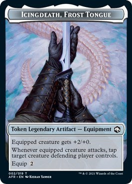 Icingdeath, Frost Tongue Token (Promo Pack: Adventures in the Forgotten Realms) Near Mint