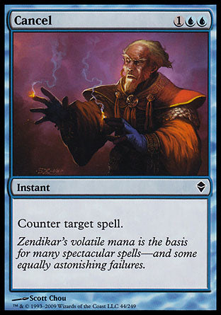 Cancel (Zendikar) Medium Play Foil