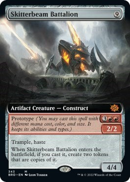 Skitterbeam Battalion (Extended Art) (The Brothers' War) Light Play