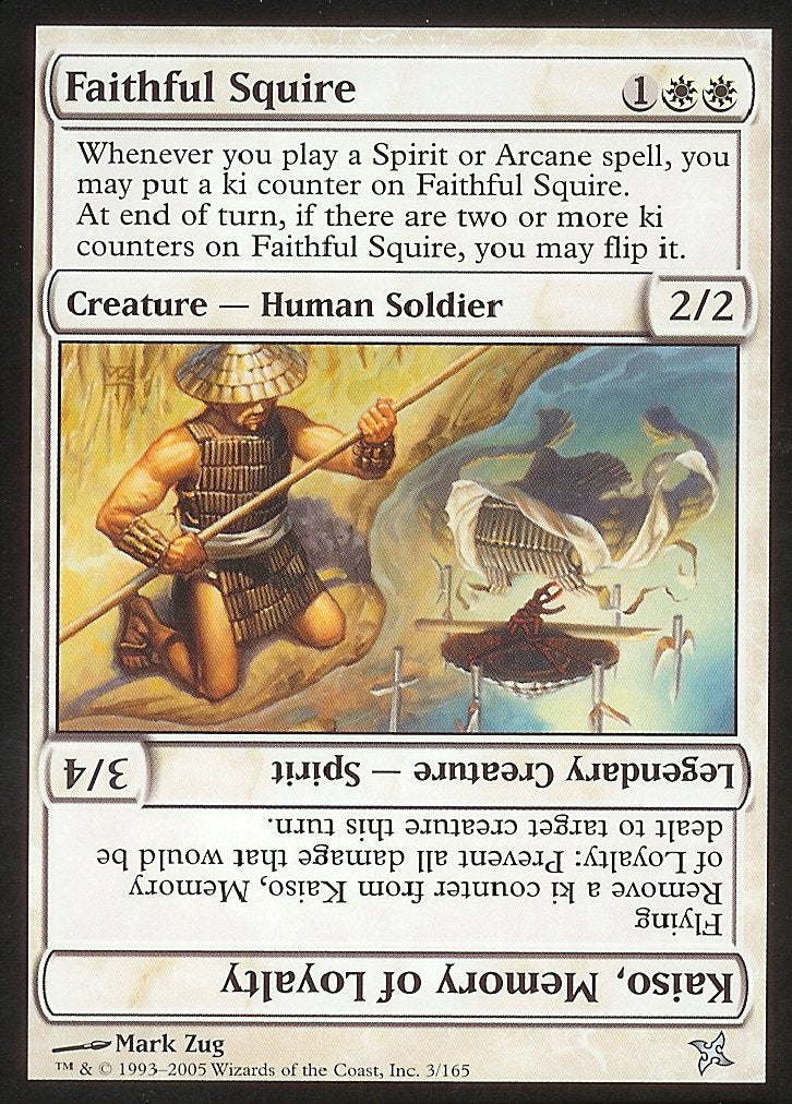 Faithful Squire (Betrayers of Kamigawa) Light Play