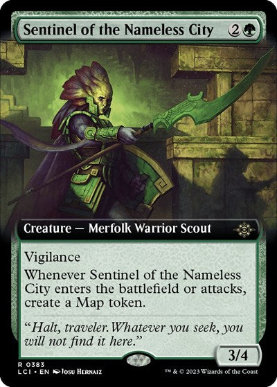 Sentinel of the Nameless City (Extended Art) (The Lost Caverns of Ixalan) Near Mint Foil