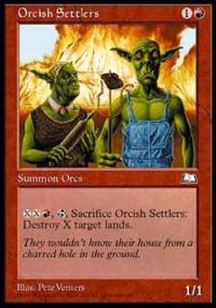 Orcish Settlers (Weatherlight) Medium Play