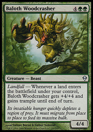 Baloth Woodcrasher (Zendikar) Light Play Foil