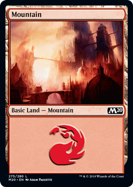 Mountain (275) (Magic 2020 Core Set) Light Play