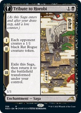 Tribute to Horobi (Showcase) (Kamigawa: Neon Dynasty) Medium Play Foil