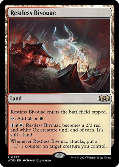 Restless Bivouac (Wilds of Eldraine) Medium Play Foil