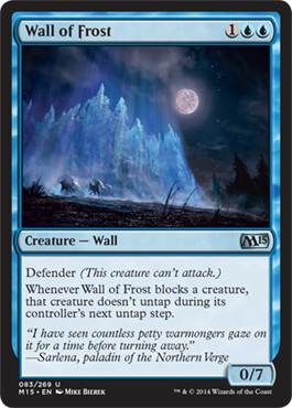 Wall of Frost (Magic 2015 Core Set) Medium Play