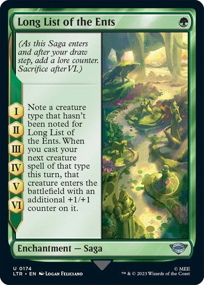 Long List of the Ents (Universes Beyond: The Lord of the Rings: Tales of Middle-earth) Near Mint Foil