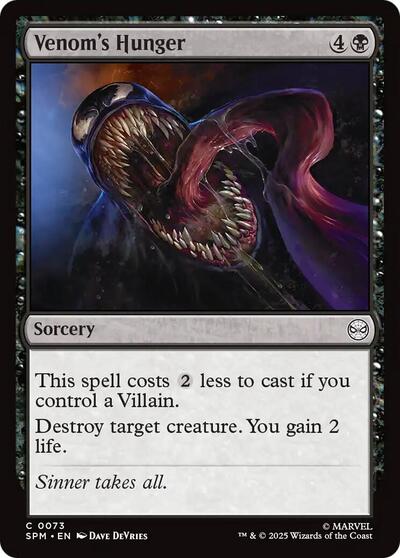 Venom's Hunger (Marvel's Spider-Man) Near Mint