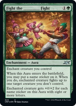 Fight the ________ Fight (Galaxy Foil) (Unfinity) Near Mint Foil