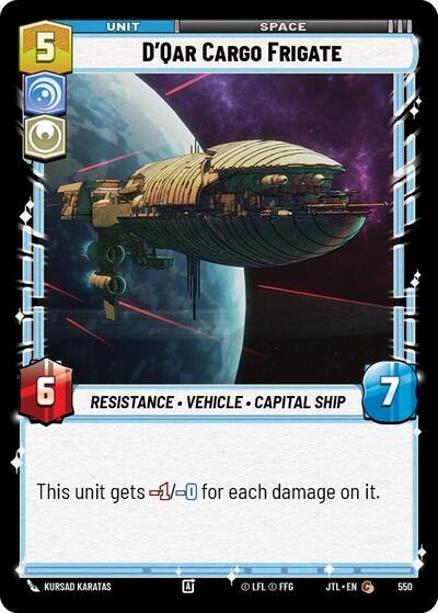 D'Qar Cargo Frigate (Foil) (Jump to Lightspeed) Near Mint Foil