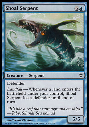 Shoal Serpent (Zendikar) Medium Play