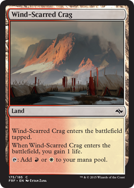 Wind-Scarred Crag (Fate Reforged) Light Play