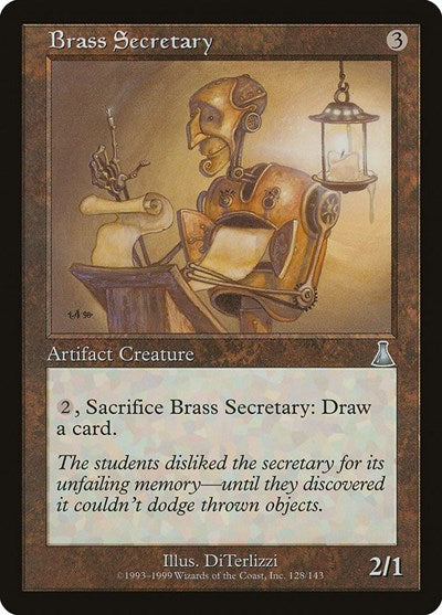 Brass Secretary (Urza's Destiny) Medium Play