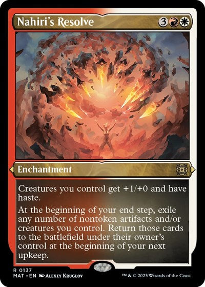 Nahiri's Resolve (Foil Etched) (March of the Machine: The Aftermath) Near Mint Foil