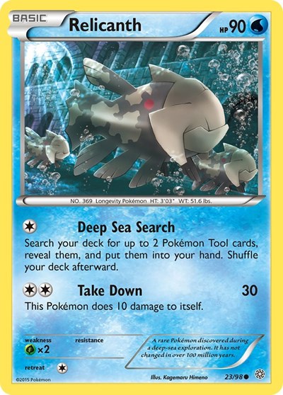 Relicanth (XY - Ancient Origins) Light Play Reverse Holofoil