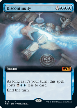 Discontinuity (Extended Art) (Magic 2021 Core Set) Near Mint Foil