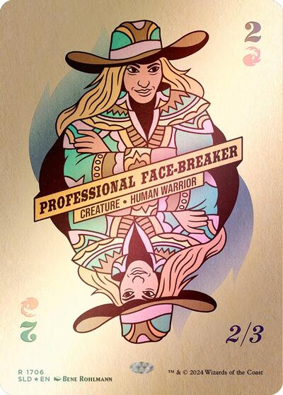 Professional Face-Breaker (Rainbow Foil) (Secret Lair) Light Play Foil
