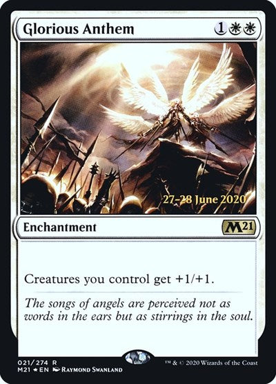 Glorious Anthem (Promos: Prerelease Cards) Light Play Foil