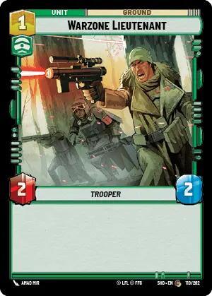 Warzone Lieutenant (Shadows of the Galaxy) Near Mint Foil
