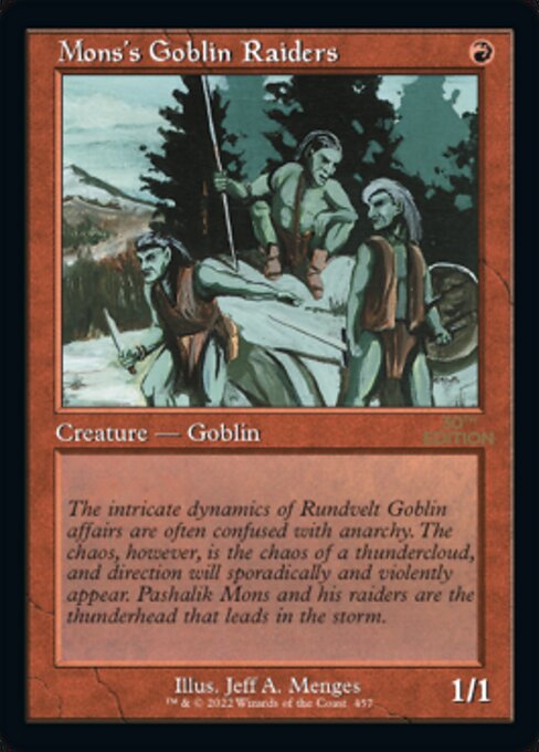 Mons's Goblin Raiders (Retro Frame) (30th Anniversary Edition) Damaged / Poor