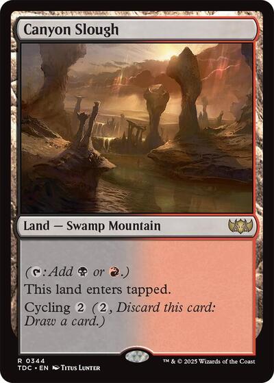 Canyon Slough (Commander: Tarkir: Dragonstorm) Light Play