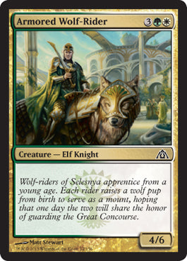 Armored Wolf-Rider (Dragon's Maze) Medium Play Foil