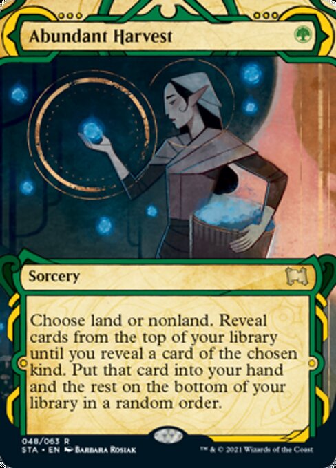 Abundant Harvest (Foil Etched) (Strixhaven Mystical Archive) Medium Play Foil