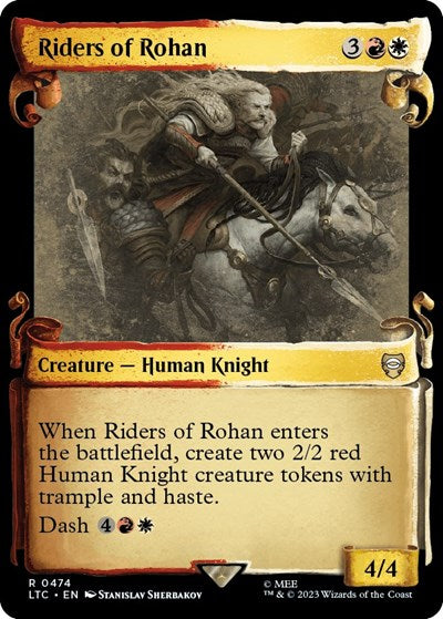 Riders of Rohan (Showcase Scrolls) (Commander: The Lord of the Rings: Tales of Middle-earth) Near Mint Foil