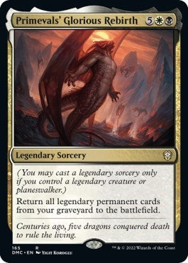 Primevals' Glorious Rebirth (Commander: Dominaria United) Light Play