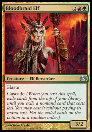 Bloodbraid Elf (Planechase 2012) Medium Play