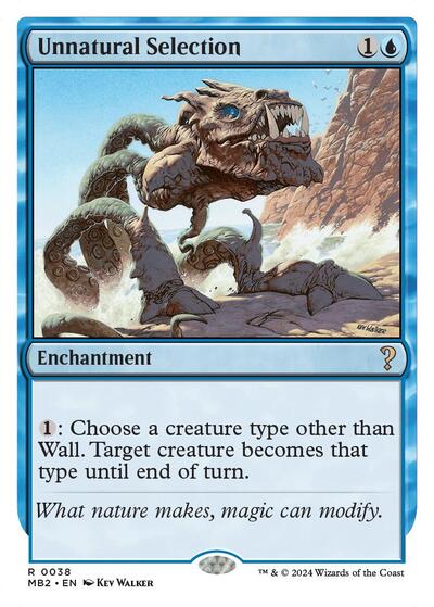 Unnatural Selection (White Border) (Mystery Booster 2) Light Play