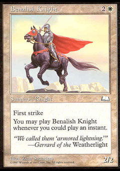 Benalish Knight (Weatherlight) Medium Play