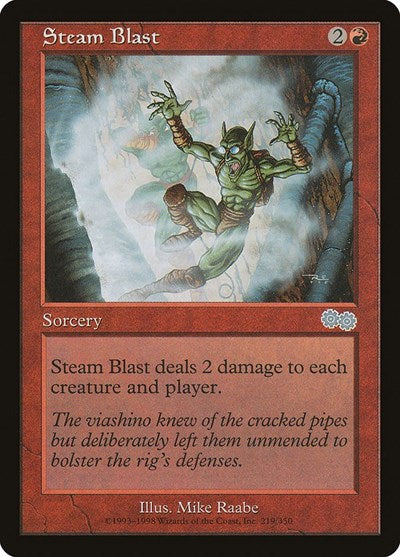 Steam Blast (Urza's Saga) Medium Play