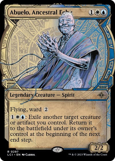 Abuelo, Ancestral Echo (Showcase) (The Lost Caverns of Ixalan) Light Play