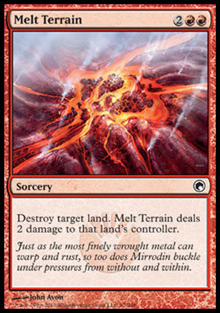 Melt Terrain (Scars of Mirrodin) Medium Play Foil