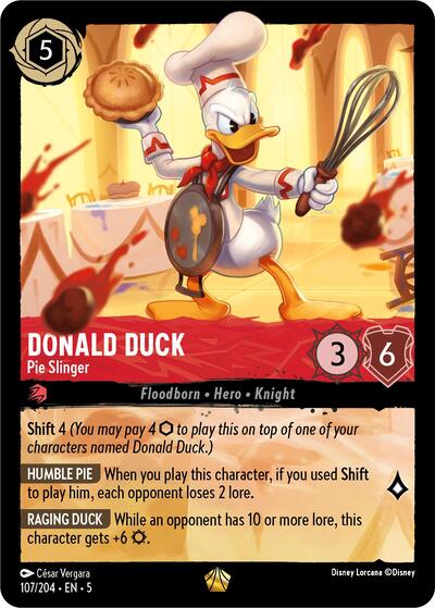 Donald Duck - Pie Slinger (Shimmering Skies) Near Mint