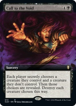 Call to the Void (Extended Art) (Commander Legends: Battle for Baldur's Gate) Light Play Foil