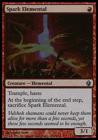 Spark Elemental (Premium Deck Series: Fire and Lightning) Medium Play Foil