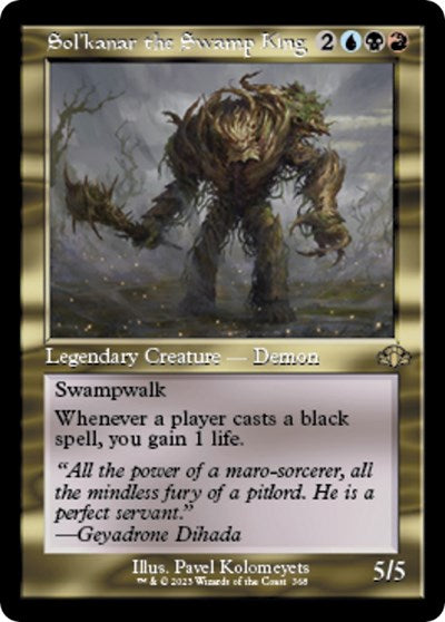 Sol'kanar the Swamp King (Retro Frame) (Dominaria Remastered) Light Play