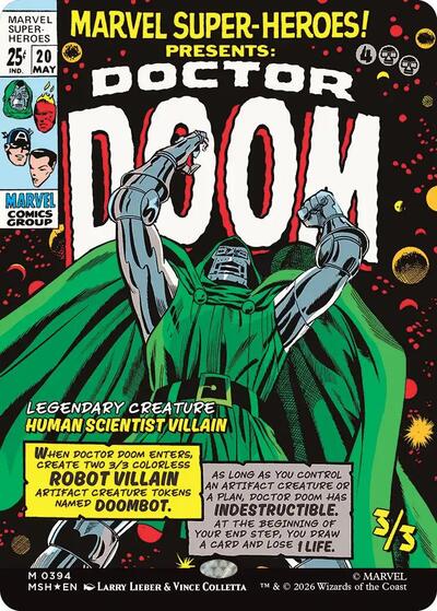 Doctor Doom (Borderless) (Marvel Super Heroes) Near Mint Foil